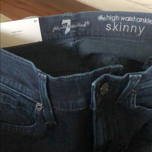 7 For all Mankind High Waist Ankle Skinny - Picture 5 of 7